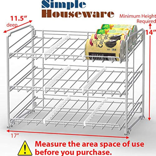 Simple Houseware Stackable Chrome Organizer & Exhibitor 1