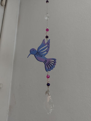 Medium Hummingbird with Dreamcatcher Pendant 2