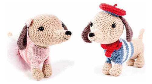 MedusaShopClaudia: Amigurumi Dachshund Dogs Manu and Brigitte Pattern in Spanish 1