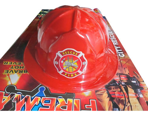 Police Firefighter Costume Toy Set with Chest Plate and Helmet 5