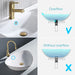 Kaiying Pop Up Drain, Bathroom Sink Drain Stopper with Overflow, Vessel Sink Drain Assembly - Brushed Brass 4