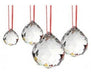 Faceted Crystal Pendulum 5.5 cm. Decoration. Handcrafted - Set of 50 6
