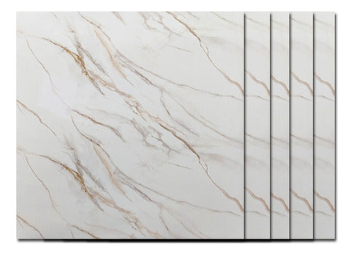 IDD Pack X5 Autoadhesive Panels Similar to White Marble 60x60cm 0