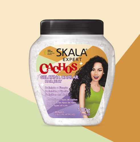 Gelatina Skala Gel Para Cabellos Rulos Y Crespos Antifrizz 1