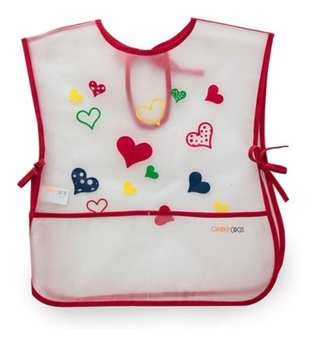 Explorer Fan Waterproof Bib with Pocket and Velcro Closure - Colorful PVC Bib 4