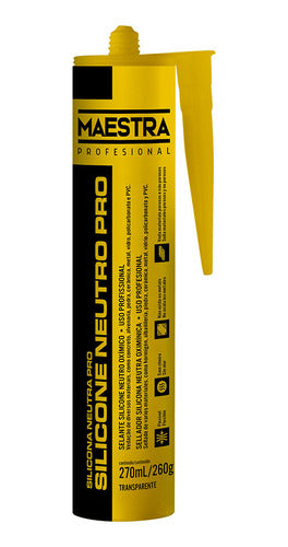 Maestra Silicona Neutra Transparente Cartucho 270ml / 260gr 0