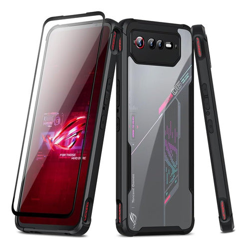 Fanbiya ROG Phone 6 Case with Tempered Glass Screen Protector 0