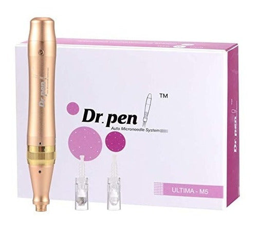 Dr. Pen Dermapen Ultima M5 C Dorado + 2 Recargable Cartridges 0