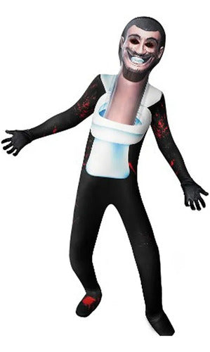 Generic Skibidi Toilet Costume with Mask - Exclusive 0