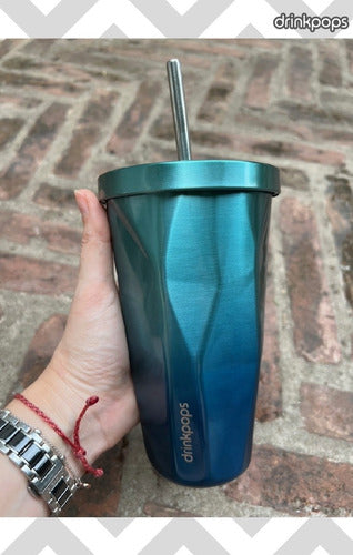 Double Layer Stainless Steel Premium Straw Cup 25