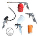 EBTools Gravity Feed Spray Gun Kit 5 Pieces with Quick Coupling 1