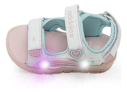 Addnice Heart Lights Sandal for Girls - Only Sports 4