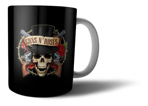 Maldives Design Taza De Cerámica - Guns And Roses 1