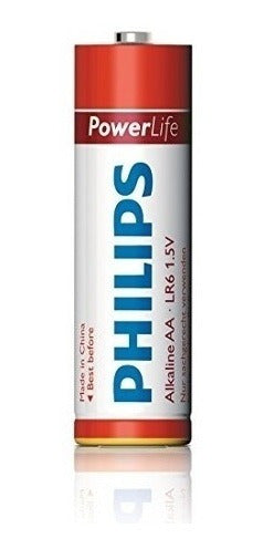 Pila Alcalina Philips Power Life 1.5v Aa Blister X4 Pilas 1