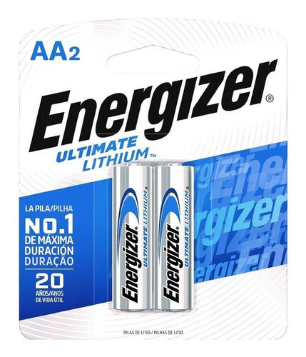 2 X Pilas Litio Aa Energizer Ultimate Lithium L91 San Martin 0