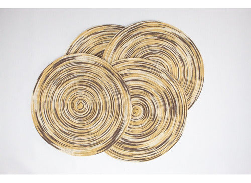 Maremjo Rustic Round Table Mats Pack of 4 - 38cm 7