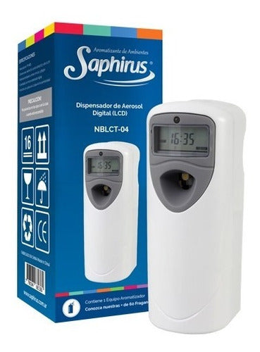 Digital Aromatizer Device Saphirus Nblct-04 + 3 Saphirus Aerosols 1