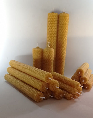 Velas De Miel De Panal, 100% Natural 10x2, 50 Unidades!!! 1