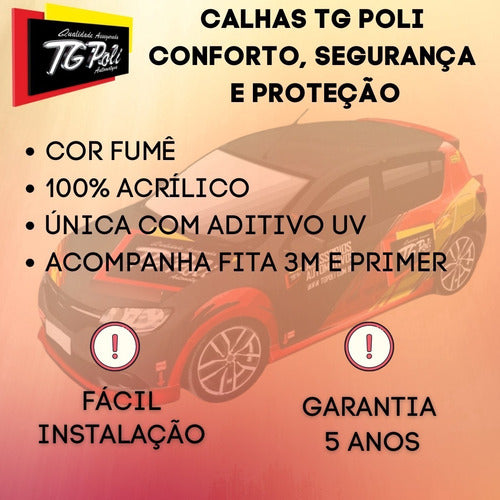 Calha Chuva Defletor Hb20-s Sedan 13/19 4p Tg Poli 25006 3