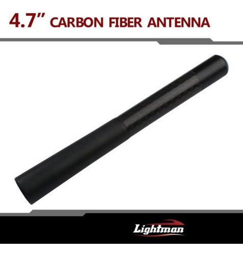 4.7 Carbon Fiber Black Screw Car AM/FM Antenna 1