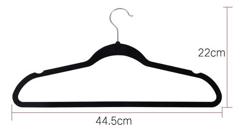 Slim Velvet Non-Slip Hangers Set of 5 4