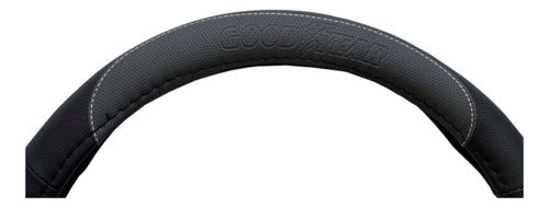 Goodyear Steering Wheel Cover Gray and Black - Cuerina 1