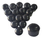 Plastic Exterior End Cap for 16mm (5/8 inch) Pipe x40 - Black 0
