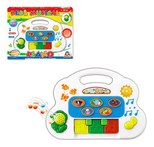 Brinquedo Piano Bebê Musical Vários Sons Educativo - Braskit 0