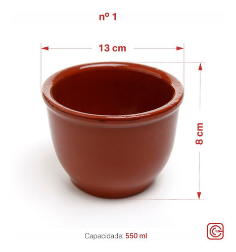 Cumbuca Para Feijoada 550ml Barro Motta 13x8cm - Motta 2