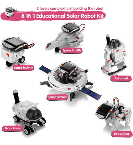 Kit De Robótica Solar Diy Para Niños, 15 Cm, Educativo 1