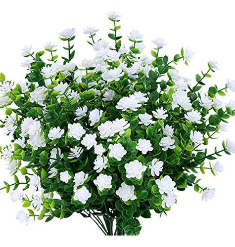 Urstoud 6pcs Artificial Eucalyptus Flowers, Artificial Vegetation 0