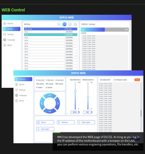 Mks Dlc32 Grbl Cnc Con Esp32 Wifi Cnc Laser Controladora 4