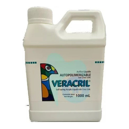 Veracril Acrylic Self-Curing Monomer Dental Mechanics 1 Liter 0