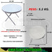 Round Folding Outdoor Table 80 cm for Garden, Beach, and Camping 1