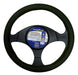 Goodyear Black Steering Wheel Cover with Blue Stitching 0