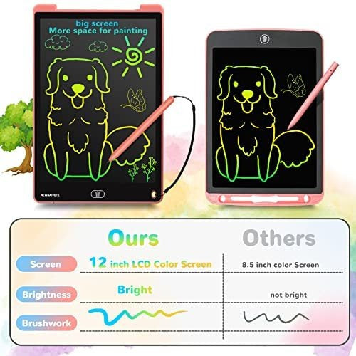 Newnaivete LCD Writing Tablet, 12-Inch Educational Drawing and Writing Electronic Pad 1