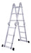 Shimura Aluminum Articulated Ladder 12 Steps 4x3 Folding 2