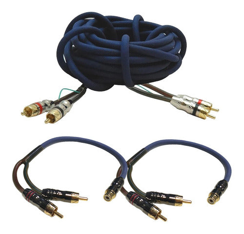 Blauline Rca Derivador And 5m Braided Power Cable 0