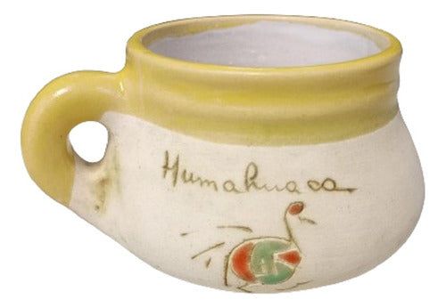 Burdah Taza Tazon Artesanal De Ceramica Humahuaca Amarillo 0