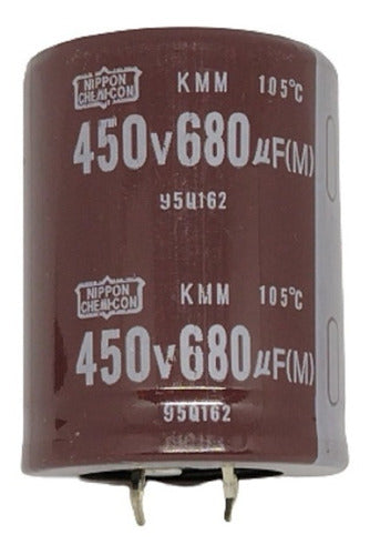 Capacitor Electrolítico Nippon Chemi-con 680uf 450v 105° 0