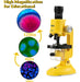 Little World Microscope Beginner with LED, Magnification 100X, 400X, and 1200X 5