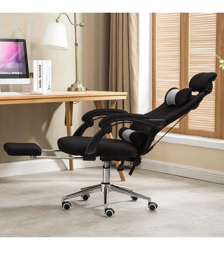 Milenio Ergonomic Executive Chair with Footrest and Cushions 1