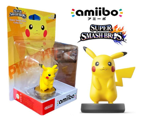 Super Smash Bros Pikachu Amiibo Sellado 1