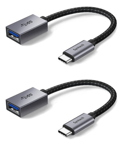 Syntech Adaptador USB C a USB, Paquete de 2 Adaptadores USB 0