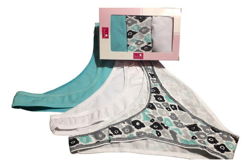 Set of 3 Panties ALG/Lycra in Gift Box Size Small 0