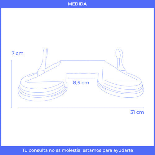 Iupi Shops Sopapa Sacabollos Ventosa Doble Vidrio Grande Saca Bollos 2