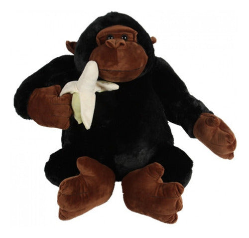 Giant Plush Gorilla Monkey with Banana - Large Orangutan 0