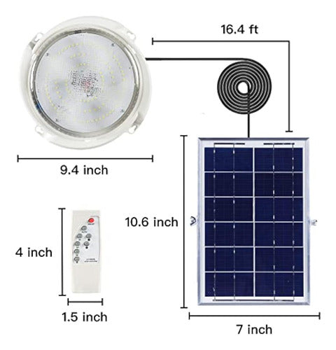 Meihong Solar Gazebo Lights Outdoor, Solar Plafones Indoor O 1