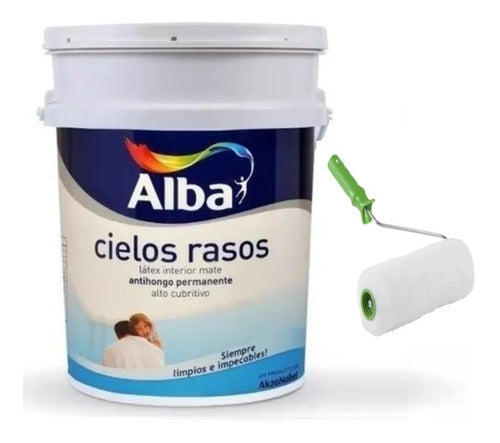 Alba Albalatex Cielorraso 20 Lts + Rodillo 0