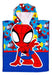 Poncho Toalla Microfibra Spiderman Super Hombre Araña Piñata 0